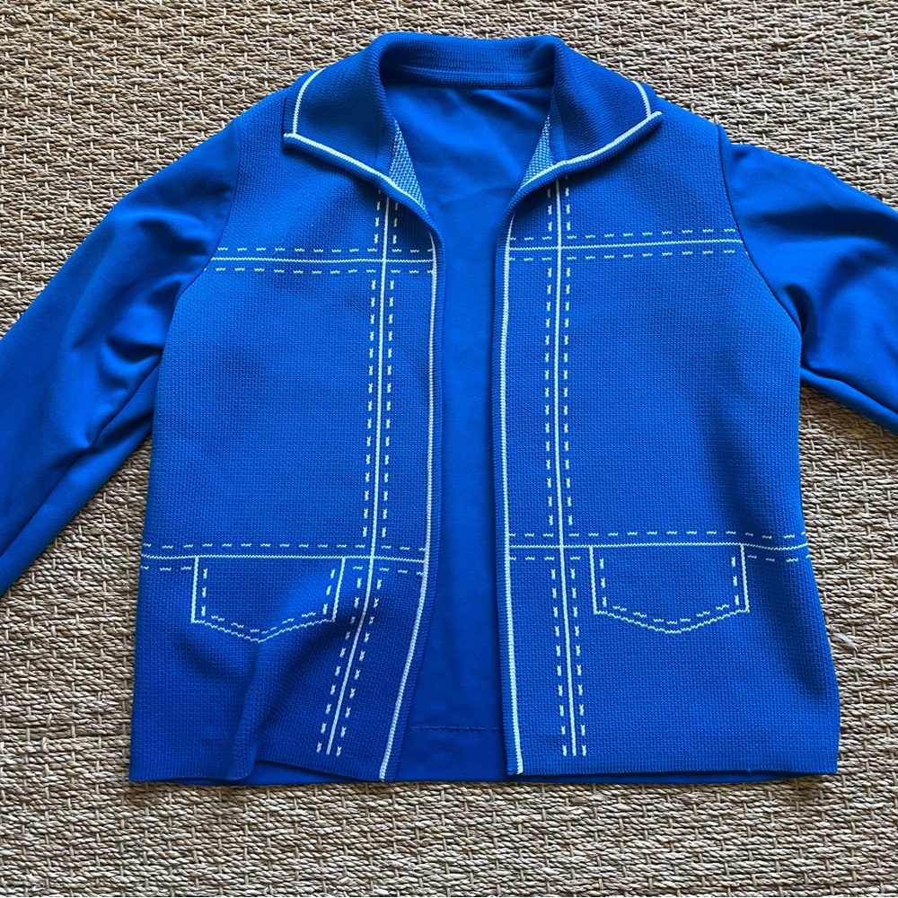 Vintage 1970s union made sweater cardigan